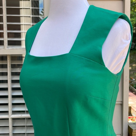 HOST PICK- Banana Republic Green Cotton Midi Dress Size 6 - Picture 6 of 13